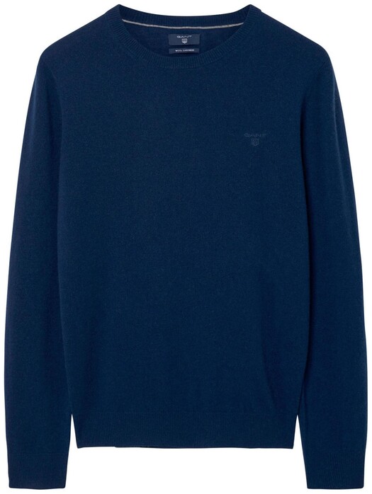Gant Wool Cashmere Pullover Persian Blue