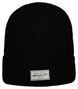 Gant Wool Knit Beanie Muts Zwart