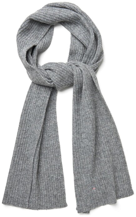 Op grote schaal verlangen Vermelding Gant Wool Knit Scarf Sjaal in kleur Dark Grey Melange | Jan Rozing  Mannenmode