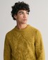 Gant Wool Neps Crew Neck Lambswol Mix Pullover Golden Olive