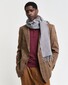 Gant Wool Scarf Sjaal Dark Grey Melange