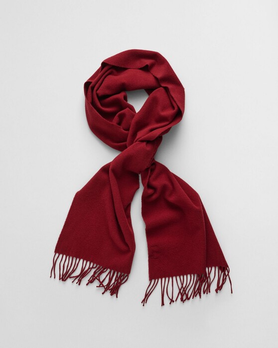 Gant Wool Scarf Sjaal Wijnrood