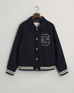 Gant Wool Varsity Jacket Evening Blue