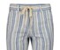 Gardeur Baxter Striped Linen Cotton Blend Pants Blue