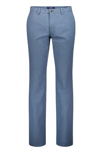 Gardeur Benito Comfort Stretch Soft Touch Basketweave Texture Broek Midden Blauw