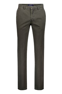 Gardeur Benito Iconic Khakis Comfort Stretch Subtle Wash-Out Effects Broek Donker Groen