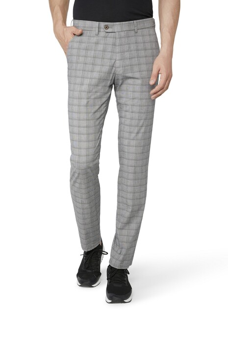 Gardeur Benny-11 Check Pants Mid Grey
