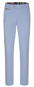Gardeur Benny-3 Contrasted Pima Cotton Flex Pants Light Blue