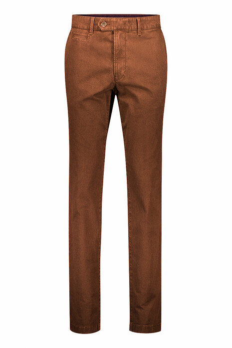 Gardeur Benny-3 Printed Cotton All Day Essential Pants Brown