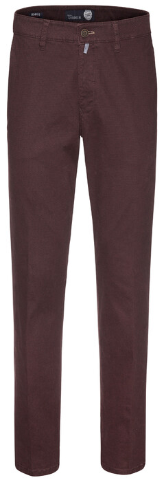 Gardeur Benny-8 Structured Flat-Front Pants Bordeaux