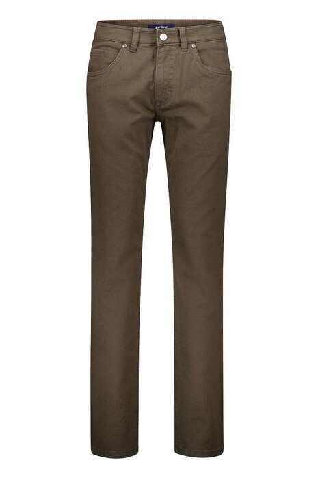 Gardeur Bill-3 Black Weft Comfort Stretch Soft Touch Broek Bruin