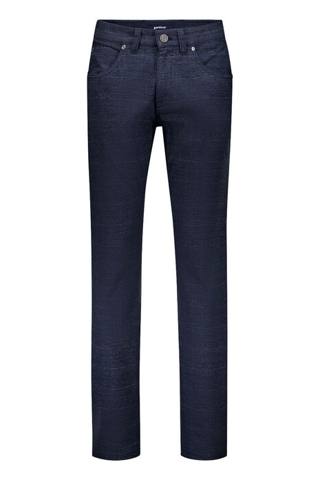 Gardeur Bill-3 Check Pattern Soft Touch Broek Dark Marine
