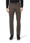 Gardeur Bill-3 Two Tone Cotton Pants Dark Brown Melange