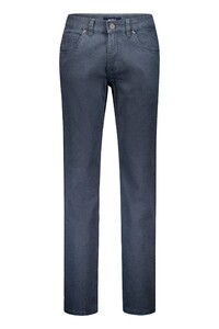 Gardeur Bill 5-Pocket 3D Two-Tone Pattern Soft Touch Comfort Stretch Broek Midden Blauw