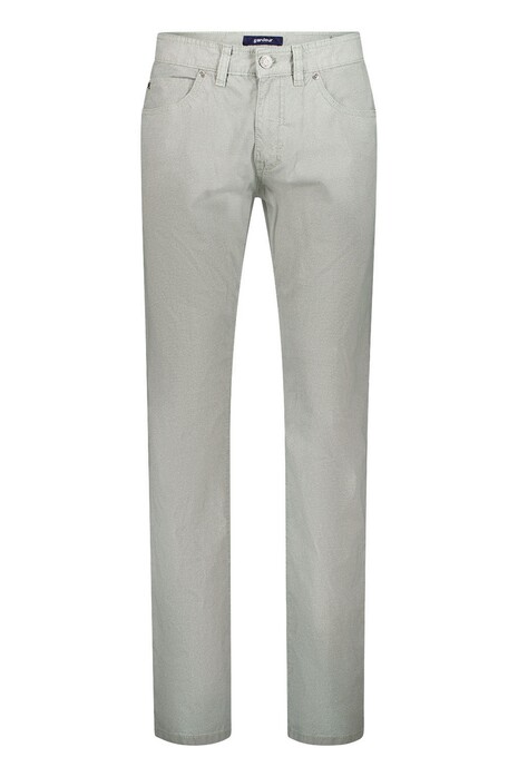 Gardeur Bill Comfort Stretch Cool Touch Fine Structure Pattern Broek Pastel Groen