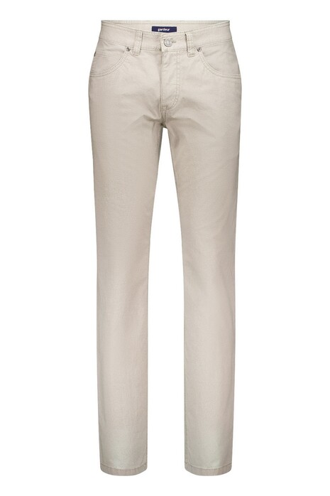Gardeur Bill Comfort Stretch Cool Touch Fine Structure Pattern Broek Zand