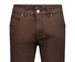 Gardeur Bill Cottonflex Organic Cotton Tencel Blend Cashmere Touch Broek Donker Bruin