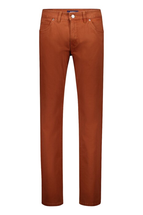 Gardeur Bill Cottonflex Organic Cotton Tencel Blend Cashmere Touch Broek Oranje