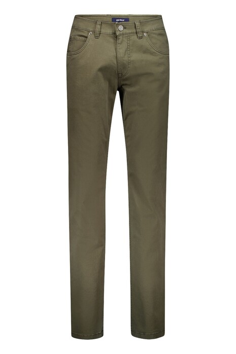 Gardeur Bill Cottonflex Organic Cotton Tencel Blend Cashmere Touch Pants Khaki