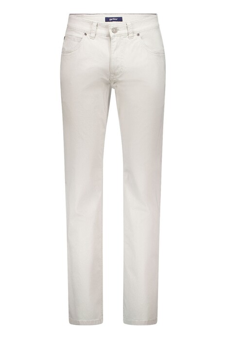 Gardeur Bill Everyday Essential Fine Pattern Soft Touch Comfort Stretch Broek Licht Beige