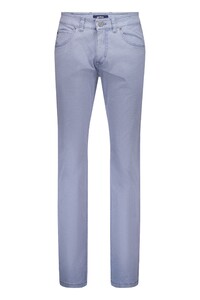 Gardeur Bill Everyday Essential Fine Pattern Soft Touch Comfort Stretch Broek Midden Blauw