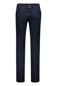 Gardeur Bill Everyday Fine Patterned Cotton Soft Touch Comfort Stretch Pants Dark Navy