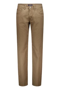 Gardeur Bill Everyday Fine Patterned Cotton Soft Touch Comfort Stretch Pants Sand