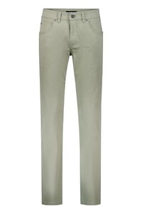 Gardeur Bill Fine Pattern Cotton Comfort Stretch Soft Wash-out Effects Broek Khaki