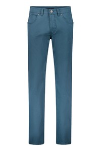 Gardeur Bill Fine Pattern Cotton Comfort Stretch Soft Wash-out Effects Broek Petrol Green