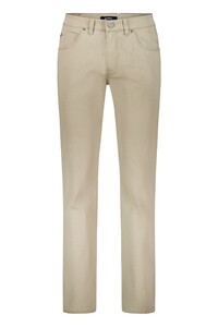 Gardeur Bill Fine Pattern Cotton Comfort Stretch Soft Wash-out Effects Broek Zand