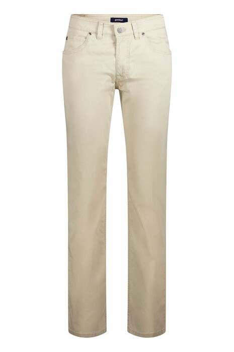 Gardeur Bill Leisure Luxury Supima Cotton Stretch Frosted Dye Finish Broek Zand