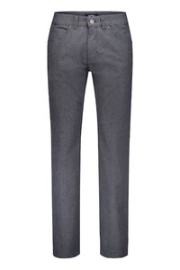 Gardeur Bill Luxury Comfort Subtle Texture Pattern Business Hero Broek Donker Grijs