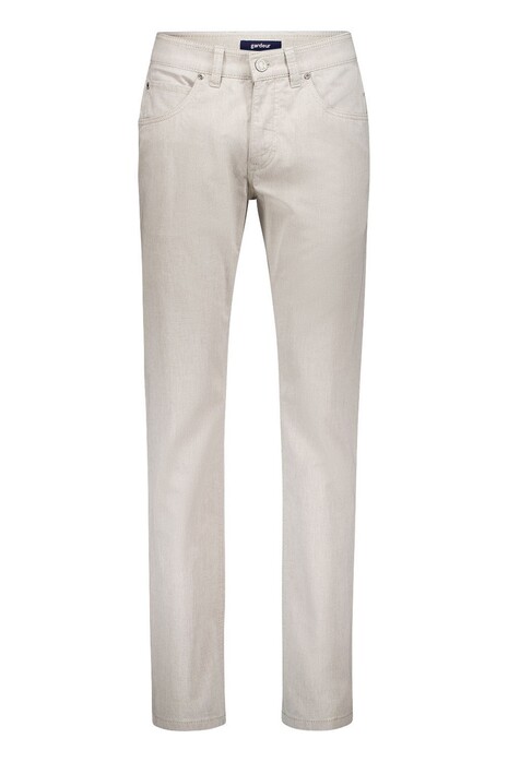 Gardeur Bill Luxury Comfort Subtle Texture Pattern Business Hero Broek Licht Grijs