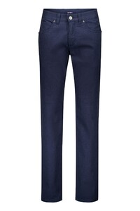 Gardeur Bill Luxury Comfort Subtle Texture Pattern Business Hero Broek Navy