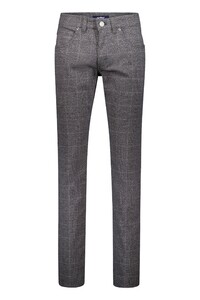 Gardeur Bill Wool-Look Soft Touch Check Pants Dark Gray