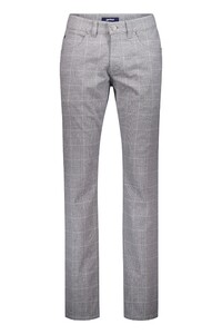 Gardeur Bill Wool-Look Soft Touch Check Pants Light Grey