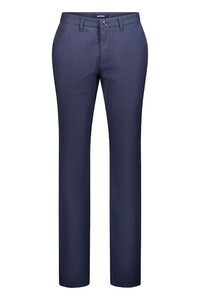 Gardeur Bono Business Hero Faux-Uni Subtle Texture Pattern Soft Touch Broek Marine
