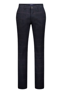 Gardeur Bono Business Hero Soft Touch Check Wool-Look Pants Dark Navy