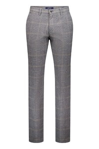 Gardeur Bono Business Hero Soft Touch Check Wool-Look Pants Grey