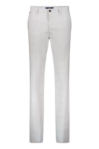 Gardeur Bono Business Hero Subtle Check Wool Look Cotton Blend Broek Licht Grijs