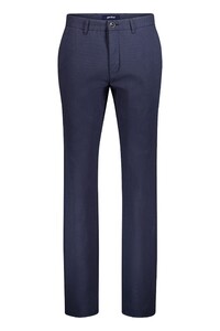 Gardeur Bono Fine Stripe Business Hero Soft Touch Cotton Stretch Pants Marine