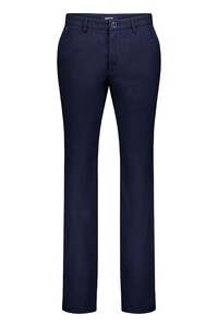 Gardeur Bono Flat-Front Wool Look Soft Feel Easy Care Business Hero Broek Dark Navy