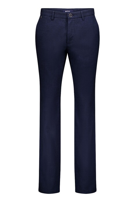 Gardeur Bono Flat-Front Wool Look Soft Feel Easy Care Business Hero Broek Dark Navy