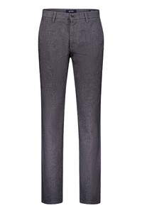 Gardeur Bono Mini Fantasy Pattern Soft Touch Easy Care Broek Donker Grijs