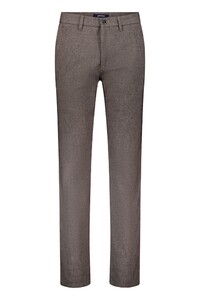 Gardeur Bono Mini Fantasy Pattern Soft Touch Easy Care Broek Zand Melange