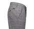 Gardeur Bono Wool Look Cotton Blend Check Soft Touch Broek Licht Grijs