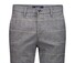 Gardeur Bono Wool Look Cotton Blend Check Soft Touch Broek Licht Grijs