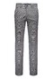 Gardeur Bono Wool Look Cotton Blend Check Soft Touch Broek Licht Grijs