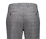 Gardeur Bono Wool Look Cotton Blend Check Soft Touch Broek Licht Grijs