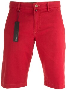Gardeur Jasper Flat-Front Stretch Cotton Bermuda Red